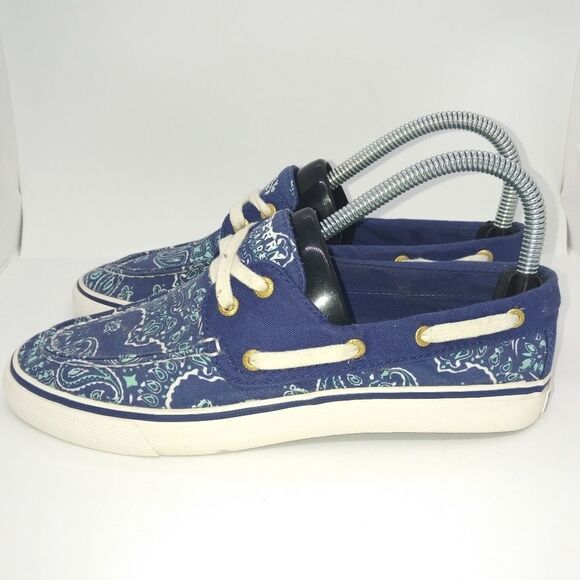 Sperry Top Sider Men's Boat Shoes Size 7 M Blue, Green, White - Picture 1 of 8